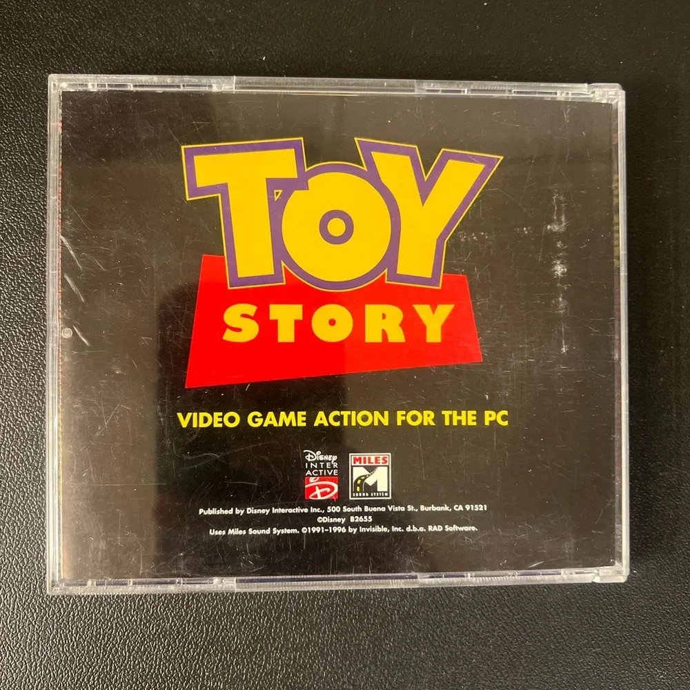 Toy Story Video Game Power Play PC CD-Rom 1996 Disney Pixar Interactive